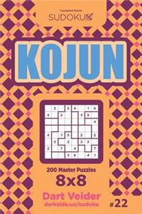 Sudoku Kojun - 200 Master Puzzles 8x8 (Volume 22)
