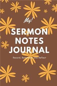 My Sermon Notes Journal