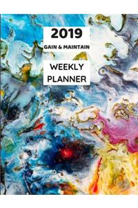2019 Gain & Maintain Weekly Planner