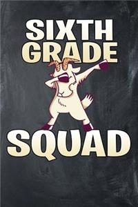 Sixth Grade Squad: Teacher Gift Appreciation - 120 College Ruled Lined Paper - Composition Notebook Notes Journal to Write in for 6th Grade Class School Teachers Students Office - Back to School