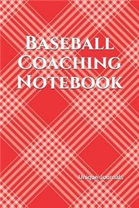 Baseball Coach Notebook