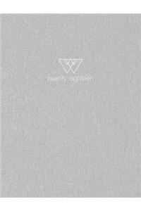 2018 Wright Planner - Silver Grey