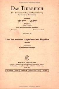 Liste Der Rezenten Amphibien Und Reptilien. Agamidae