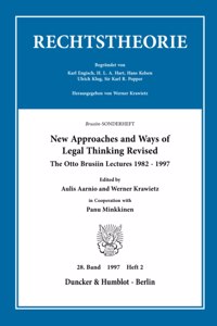 New Approaches and Ways of Legal Thinking Revised