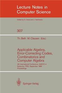 Applicable Algebra, Error-Correcting Codes, Combinatorics and Computer Algebra