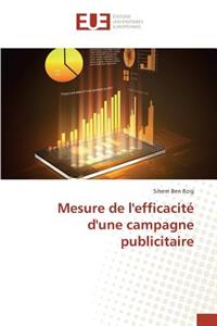 Mesure de l'Efficacité d'Une Campagne Publicitaire