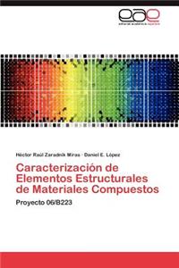 Caracterizacion de Elementos Estructurales de Materiales Compuestos