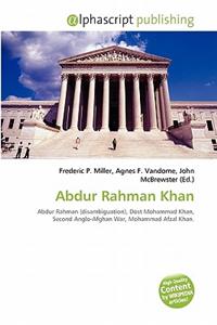 Abdur Rahman Khan