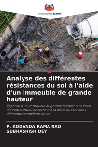 Analyse des différentes résistances du sol à l'aide d'un immeuble de grande hauteur