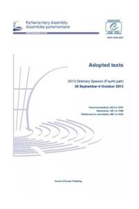 Parliamentary Assembly - Adopted Texts