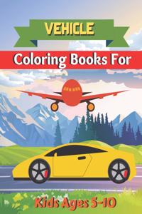 vehicle coloring books for kids ages 5-10