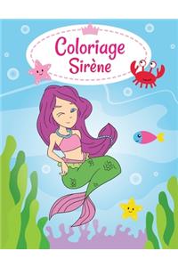 Coloriage Sirène