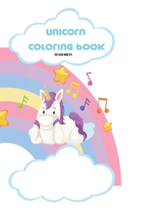 unicorn coloring book for kids ages 2-4