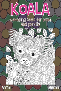 Mandala Colouring Book for Pens and Pencils - Animal - Koala