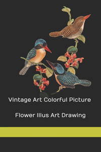 Vintage art colorful picture