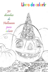 Livro de colorir 50 desenhos de Halloween para colorir