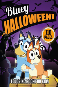 Bluey Halloween Coloring Book For Kids