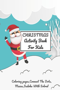 Christmas Activity Book For Kids