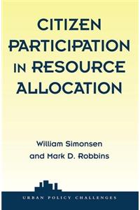 Citizen Participation In Resource Allocation