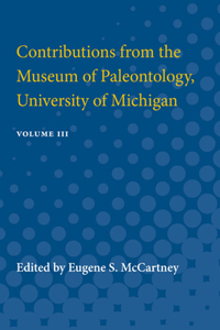 Contributions from the Museum of Paleontology