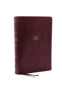 Kjv, Open Bible, Leathersoft, Burgundy, Indexed, Red Letter Edition, Comfort Print