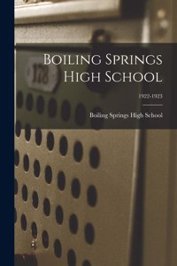 Boiling Springs High School; 1922-1923