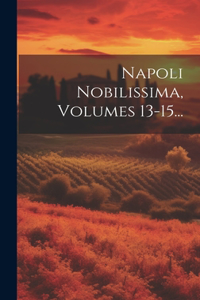 Napoli Nobilissima, Volumes 13-15...