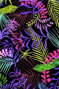 Bright and Colorful Leaf Pattern Journal