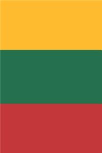 Lithuania Flag Notebook - Lithuanian Flag Book - Lithuania Travel Journal