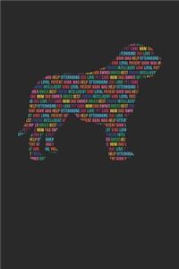 Otterhound Notebook 'Word Cloud' - Gift for Otterhound Lovers - Otterhound Journal