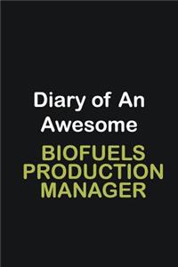 Diary of an awesome Biofuels Production Manager