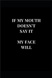If My Mouth Doesn't Say It My Face Will