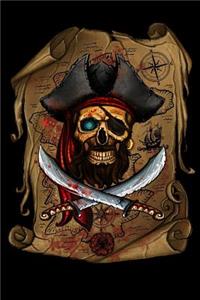 Skull Pirate & Treasure Map