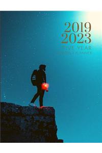 2019-2023 Five Year Planner Adventure Goals Monthly Schedule Organizer