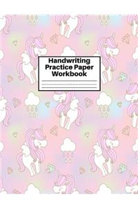 Handwriting Practice Paper Workbook