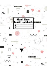 Blank Sheet Music Notebook