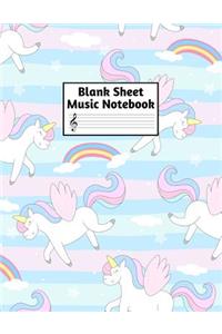 Blank Sheet Music Notebook