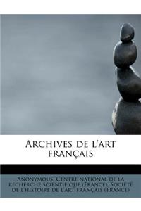 Archives de L'Art Fran Ais
