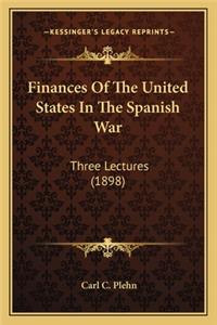 Finances of the United States in the Spanish War