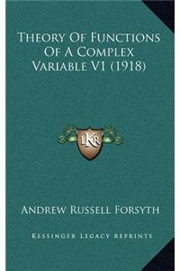 Theory of Functions of a Complex Variable V1 (1918)