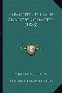 Elements of Plane Analytic Geometry (1888)