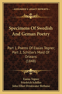 Specimens Of Swedish And Geman Poetry