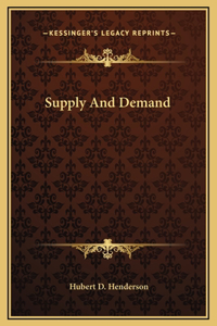 Supply And Demand