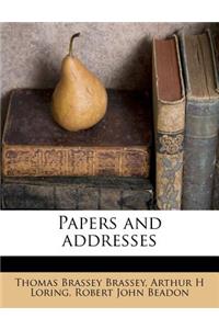 Papers and Addresses