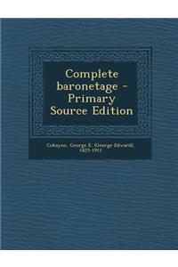 Complete Baronetage