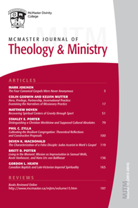 McMaster Journal of Theology and Ministry