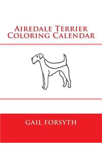 Airedale Terrier Coloring Calendar