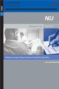 Helping Inmates Obtain Federal Disability Benefits