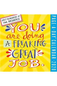 You Are Doing a Freaking Great Job Page-A-Day Calendar 2020