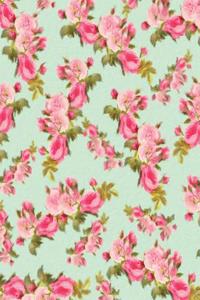 Vintage Rose Pattern Painted Notebook